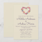 Floral Heart Kaart (Voorkant / Achterkant)