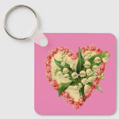  Floral Heart Keychain (Voorkant)