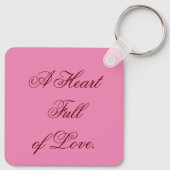 Floral Heart Keychain (Achterkant)