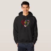 Floral Heart Lab Week 2023 Medical Laboratory Tech Hoodie (Voorkant volledig)