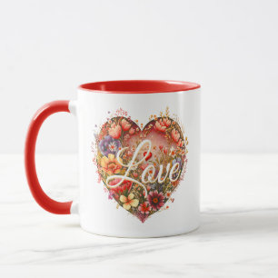 Floral Heart Love Mok