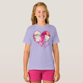 Floral Heart Love T-shirt (Voorkant volledig)