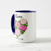 Floral Heart Love You Mom Mok – Moederdag Gift (Voorkant links)