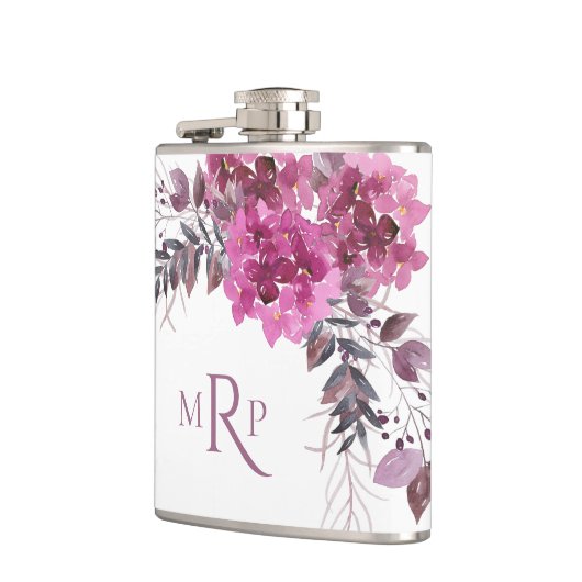 *~* Floral Heart Magenta Hydrangea Chic Popular Heupfles (Links)