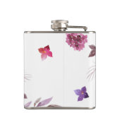 *~* Floral Heart Magenta Hydrangea Chic Popular Heupfles (Achterkant)