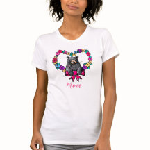 Floral Heart Mama Beer T-shirt