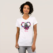 Floral Heart Mama Beer T-shirt (Voorkant volledig)