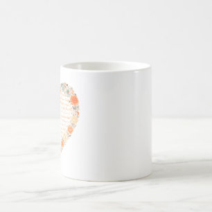 Floral Heart of Words – Elegante Mok voor Liefde &