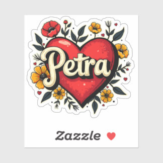 Floral Heart Petra 1 Sticker