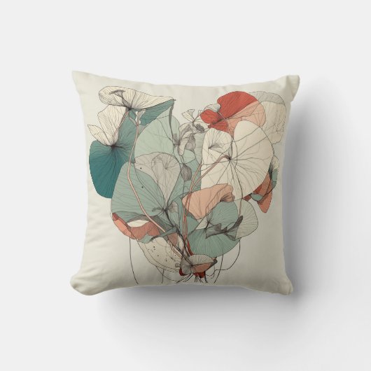 Floral Heart Pillow 2 Kussen (Voorkant)