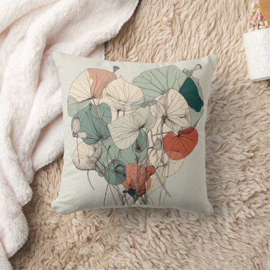 Floral Heart Pillow 3 Kussen (Deken)