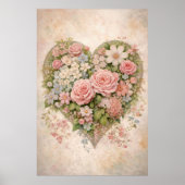 Floral Heart Poster (Voorkant)