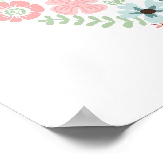 Floral Heart Poster (Hoek)