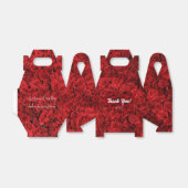 Floral Heart Red Roses Weddenschap Bedankdoosjes (Uitgevouwen)