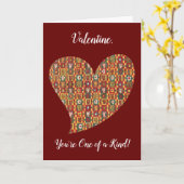  Floral Heart Series 4 Valentijn Kaart (Gele Bloem)