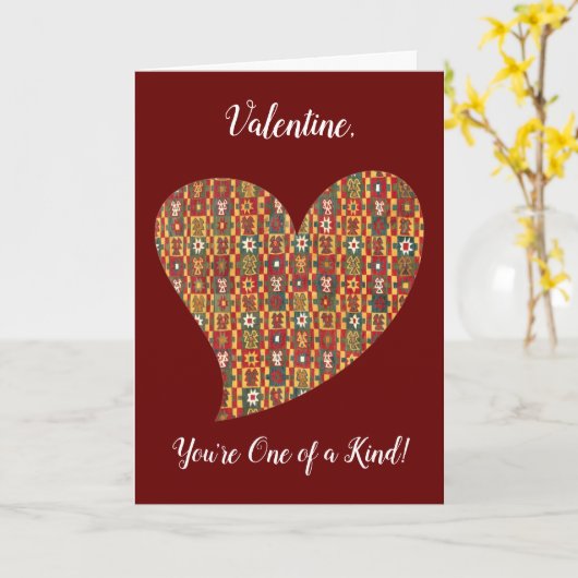  Floral Heart Series 4 Valentijn Kaart (Gele Bloem)