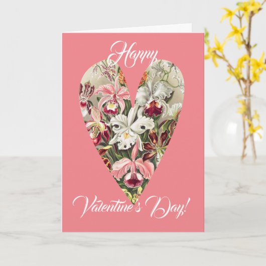  Floral Heart Series 7 Valentijn Kaart (Gele Bloem)