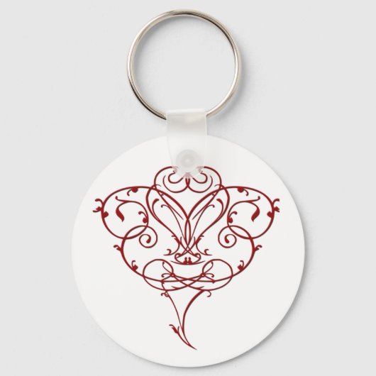 Floral Heart Sleutelhanger (Voorkant)