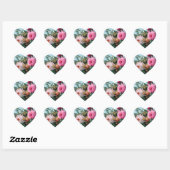  Floral Heart Sticker (Vel)