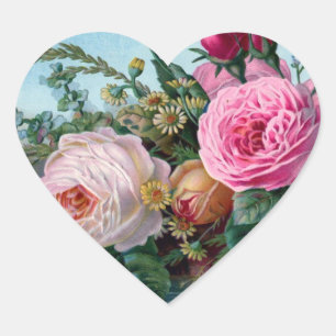  Floral Heart Sticker