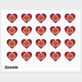 Floral Heart Sticker (Vel)