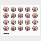 Floral Heart Sticker Artistic (Vel)