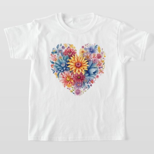Floral Heart T-shirt (Laagn)