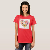 Floral Heart T-Shirt (Voorkant volledig)