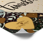 Floral Heart Tijdloze  Inspiratie Poster (Hoek)