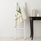 Floral Heart Tulips Let Yourself Grow Quote Sherpa Deken (In situ)