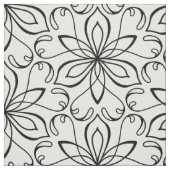 Floral Heart Vine Pattern Stof (Swatch)