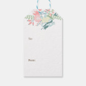 Floral Heart Wedding Cadeaulabel (Achterkant)