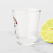 Floral Heart Wedding Shot Glass Glas (Rechts)
