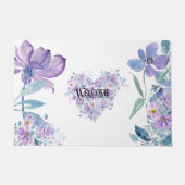 Floral Heart Welkom Deurmat (Voorkant)