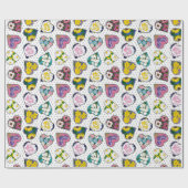 Floral Hearts Cadeaupapier (Vlak)