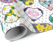 Floral Hearts Cadeaupapier (Rol Hoek)