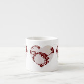 Floral Hearts Espresso Cup Kop (Voorkant)