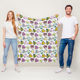 Floral Hearts Fleece Deken