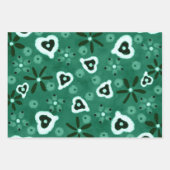 Floral Hearts Multi-Color Pattern Decoupage Inpakpapier Vel (Voorkant 3)
