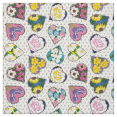 Floral Hearts Stof (Swatch)