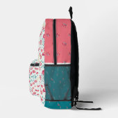 Floral Heaven Print Cut naairugzak Bedrukte Rugzak (Rechts)