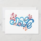 Floral Hebrew Shabbat Shalom Kaart (Voorkant)