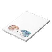 Floral Hedgehog Vrienden Notitieblok (Linkerzijde)