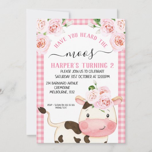 Floral heeft je de dierentuinen van de dag horen  kaart (Voorkant)