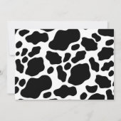 Floral Heilige Koe Dank Moo Birthday Bedankkaart (Achterkant)