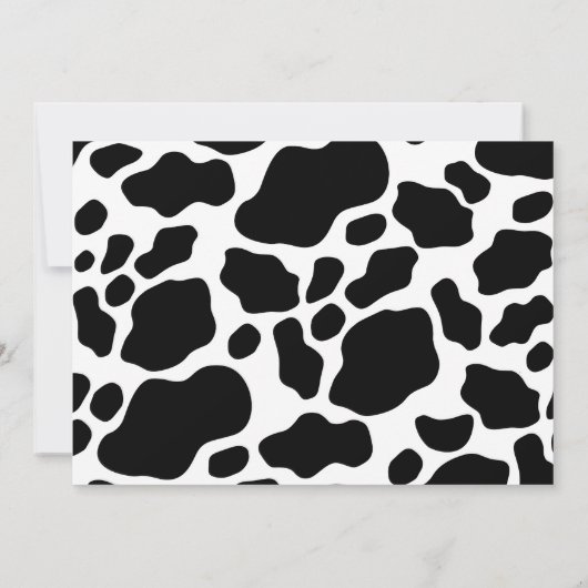 Floral Heilige Koe Dank Moo Birthday Bedankkaart (Achterkant)