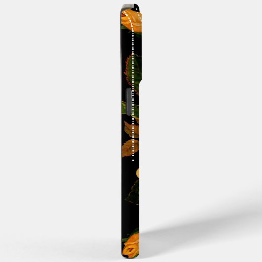 Floral Heirloom Rozen Zwart Geel Roze Case-Mate iPhone Case (Achterkant / Rechts)