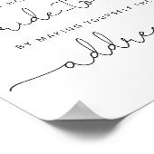 Floral helpt de drukbezette bruid Adres en envelop Poster (Hoek)