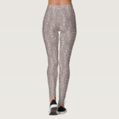 Floral Henna Mandala Blush Pink Pattern Leggings (Achterkant)