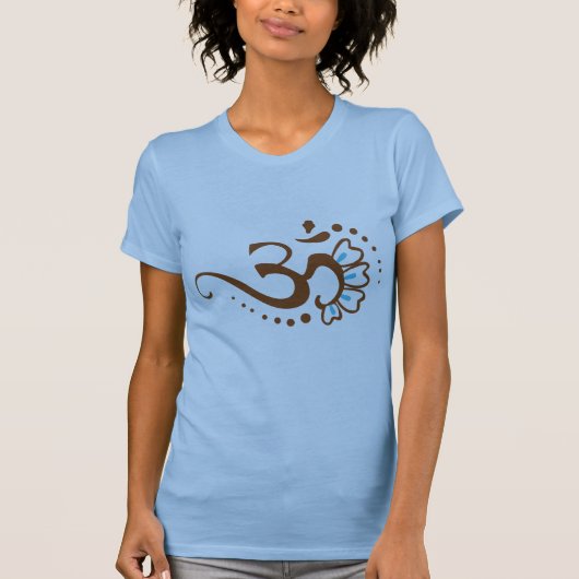 Floral Henna Om T-shirt (Voorkant)